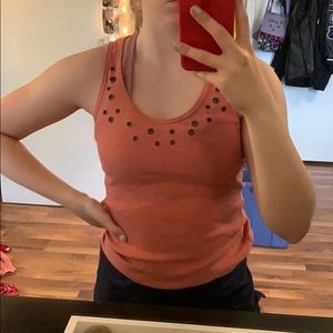 Coral tank top
